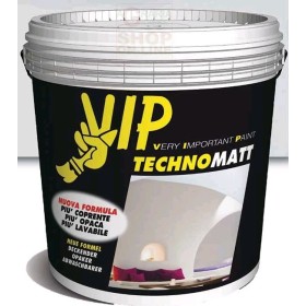 VIP TECHNOMATT SUPER OPACA PITTURA LAVABILE PER INTERNI NUOVA FORMULA LT. 10 BB VIP TECHNOMATT SUPER OPACA PITTURA LAVABILE PER INTERNI NUOVA