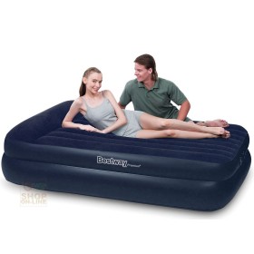 BESTWAY LETTO MATERASSO AUTO GONFIABILE DOPPIO FLOCCATO CM 203X163X48 MOD. 67403 BESTWAY LETTO MATERASSO AUTO GONFIABILE DOPPIO FLOCCATO CM