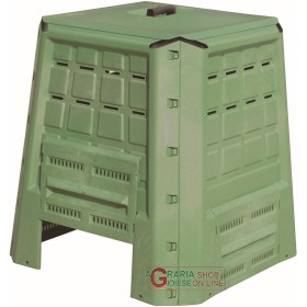 COMPOSTIERA COMPOSTER CONTENITORE PER COMPOSTAGGIO LT. 370 VERDE CM. 80x80x84h. COMPOSTIERA COMPOSTER CONTENITORE PER COMPOSTAGGIO LT. 370