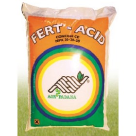 FERT-ACID concime per fertirrigazione N.P.K. 20.20.20 con microelementi kg. 25 FERT-ACID concime per fertirrigazione N.P.K. 20.20.20 con
