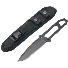 MANTIS KNIVES COLTELLO A LAMA FISSA IN ACCIAIO ANODIZZATO NERO MKN MF1 MANTIS KNIVES COLTELLO A LAMA FISSA IN ACCIAIO ANODIZZATO NERO