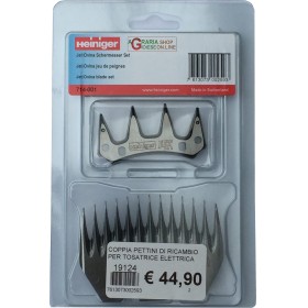 COPPIA PETTINI DI RICAMBIO PER TOSATRICE ELETTRICA HEINIGER COPPIA PETTINI DI RICAMBIO PER TOSATRICE ELETTRICA HEINIGER