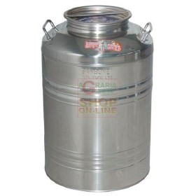 SANSONE CONTENITORE INOX LT. 50 PER OLIO, VINO, MIELE E BIRRA SANSONE CONTENITORE INOX LT. 50 PER OLIO, VINO, MIELE E BIRRA