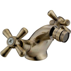 RUBINETTO MISCELATORE PER BIDET A CROCE BRONZATO serie sofia 138B RUBINETTO MISCELATORE PER BIDET A CROCE BRONZATO serie sofia