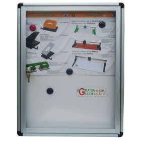 BACHECA IN ALLUMINIO CON FONDO MAGNETICO MM. 450x600x40 BACHECA IN ALLUMINIO CON FONDO MAGNETICO MM. 450x600x40