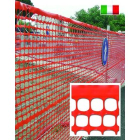 RETE PER CANTIERE ARANCIO ROTOLO MT. 50 CM. 120 H. RETE PER CANTIERE ARANCIO ROTOLO MT. 50 CM. 120 H.