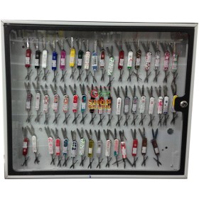 BACHECA PORTACOLTELLI IN LAMIERA VERNICIATA FONDO CM. 58x6X48h. BACHECA PORTACOLTELLI IN LAMIERA VERNICIATA FONDO CM. 58x6X48h.