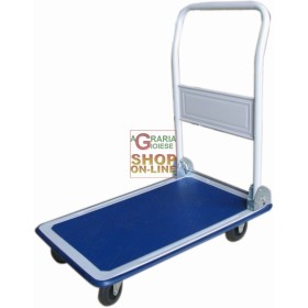 VIGOR CARRELLO CON PIANALE A 4 RUOTE CON MANICO PIEGHEVOLE PORTACASSE MULTIUSO KG. 150 VIGOR CARRELLO CON PIANALE A 4 RUOTE CON MANICO PIEGHEVOLE