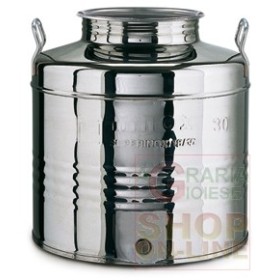 MINOX CONTENITORE ACCIAIO INOX LT. 30 BASSO MINOX CONTENITORE ACCIAIO INOX LT. 30 BASSO
