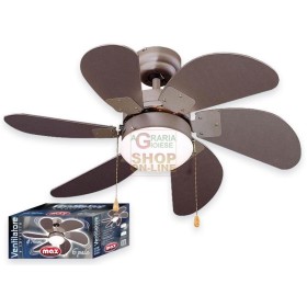 MAX VENTILATORE SOFFITTO 6 PALE,DIA 76CM MAX VENTILATORE SOFFITTO 6 PALE,DIA 76CM