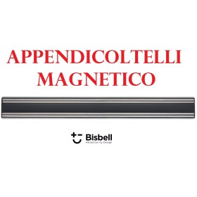 APPENDICOLTELLI MAGNETICO ALLUMINIO PROFESSIONALE BISBELL NERO mm. 500 APPENDICOLTELLI MAGNETICO ALLUMINIO PROFESSIONALE BISBELL NERO