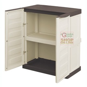 ARMADIO IN RESINA BASSO 2 PORTE 1 RIPIANO cm. 70x39x85h. ARMADIO IN RESINA BASSO 2 PORTE 1 RIPIANO CM. 70X39X85