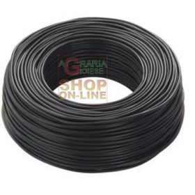 CAVO ELETTRICO UNIPOLARE SEZIONE 1 X 2,5 NERO MT. 100 CAVO ELETTRICO UNIPOLARE SEZIONE 1 X 2,5 NERO MT. 100