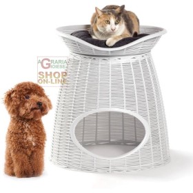 Cuccia per Cani e Gatti Bama PASHA Ghiaccio cm. 52x50x46/55h. Cuccia per Cani e Gatti Bama PASHA Ghiaccio cm. 52x50x46/55h.