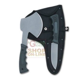 HERBERTZ SET COLTELLI DA CACCIA ASCIA E COLTELLO MANICO IN GOMMA CON FODERO MOD. 117400 HERBERTZ SET COLTELLI DA CACCIA ASCIA E COLTELLO MANICO IN