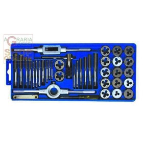 SET ASSORTIMENTO MASCHI E FILIERE IN CASSETTA PASSO MA-MB 40 PEZZI SET ASSORTIMENTO MASCHI E FILIERE IN CASSETTA PASSO MA-MB 40
