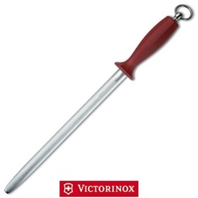 VICTORINOX ACCIAINO PER MACELLAIO TONDO MANICO NERO CM. 30 VICTORINOX ACCIAINO PER MACELLAIO TONDO MANICO NERO CM. 30