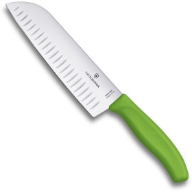VICTORINOX COLELLO CUCINA SANTOKU MANICO FIBROX VERDE 6.8526.17L4B VICTORINOX COLELLO CUCINA SANTOKU MANICO FIBROX VERDE