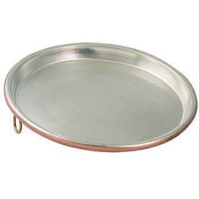 TEGLIA IN RAME STAGNATO ROTONDE BORDO CM. 3 DIAMETRO CM.28 TEGLIA IN RAME STAGNATO ROTONDE BORDO CM. 3 DIAMETRO CM.28