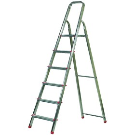 VIGOR SCALA ERCOLE LEGGERA PER CASA IN ALLUMINIO 6 GRADINI GIMI SCALA SUPER LEGGERA CASA ALLUMINIO EUROPIUMA 6 GRADINI