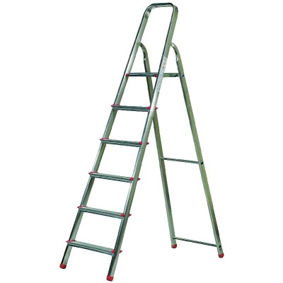 GIMI SCALA SUPER LEGGERA CASA ALLUMINIO EUROPIUMA 6 GRADINI