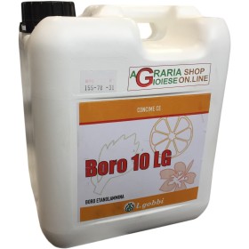 GOBBI BORO 10 LG MICROELEMENTO BORO ETANOLAMMINA DA LT. 5 GOBBI BORO 10 LG MICROELEMENTO BORO ETANOLAMMINA DA LT. 5