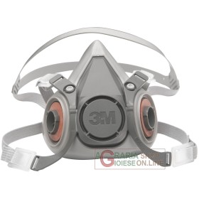 SEMI MASCHERA ANTIGAS 3M ART. 6300 CE SENZA FILTRO CON MUSETTO IPOALLERGENICA SEMI MASCHERA ANTIGAS 3M ART. 6300 CE SENZA FILTRO CON MUSETTO