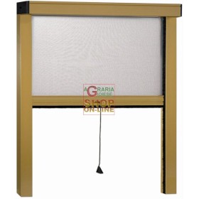 ZANZARIERA IN ALLUMINIO SOTTILE VERTICALE BRONZATO CM. 80X170 ZANZARIERA IN ALLUMINIO SOTTILE VERTICALE BRONZATO CM. 80X170