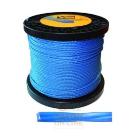 VIGOR FILO PER DECESPUGLIATORE QUADRATO IN NYLON CON POLVERE DI ALLUMINIO DIAM. 3 MT. 200 VIGOR FILO PER DECESPUGLIATORE QUADRATO IN NYLON CON POLVERE DI