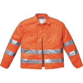 GIUBBINO ARANCIO CON BANDE RIFRANGENTI 3M TG. 46 AL 62 GIUBBINO ARANCIO CON BANDE RIFRANGENTI 3M TG. 46 AL 62