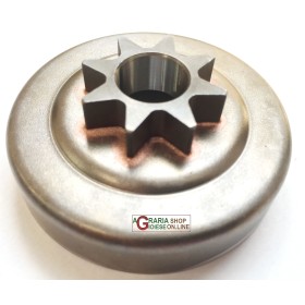 PIGNONE CAMPANA FRIZIONE PER MOTOSEGA HITACHI TCS2800S 7 DENTI 1/4 MISURE FORO 13 mm. 57 mm. PIGNONE CAMPANA FRIZIONE PER MOTOSEGA HITACHI TCS2800S 7 DENTI
