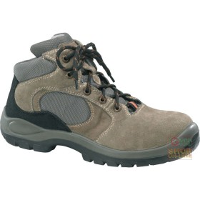 SCARPA ALTA SCAMOSCIATA  PUNTALE E LAMINA  SUOLA IN POLIURETANO SCARPA ALTA SCAMOSCIATA PUNTALE E LAMINA SUOLA IN POLIURETANO