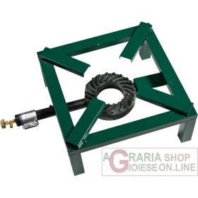 FORNELLONE CON BRUCIATORE A GAS TELAIO IN ACCIAIO VERNICIATO CM. 45 X 45 FORNELLONE CON BRUCIATORE A GAS TELAIO IN ACCIAIO VERNICIATO