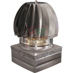 FUMAIOLO GIREVOLE TURBO ZINCATO CM. 22 x 22 FUMAIOLO GIREVOLE TURBO ZINCATO CM. 22 x 22