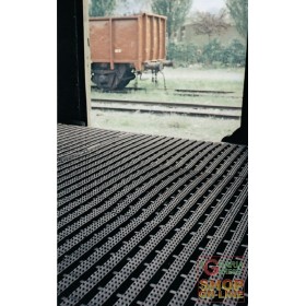 PEDANA IN GOMMA COMPONIBILE NERA CM. 115x58x3h. PEDANA IN GOMMA COMPONIBILE NERA CM. 115x58x3h.