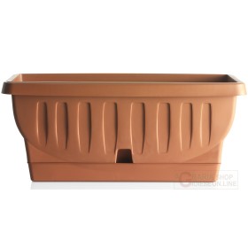 Vaso fioriera Bama Natura con sottovaso colore terracotta cm. 102x48x44h Vaso fioriera Bama Natura con sottovaso colore terracotta cm.