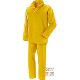COMPLETO IN POLIURETANO PVC 300 GR MQ  COLORE GIALLO  TG  M XXL COMPLETO IN POLIURETANO PVC 300 GR MQ COLORE GIALLO TG M XXL