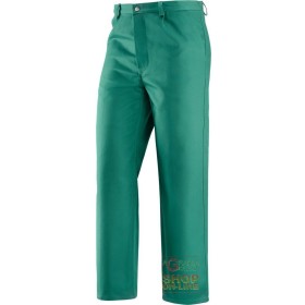 PANTALONE IGNIFUGO IN TESSUTO 100% COTONE GR  370 MQ  COLORE VERDE  TG  44 62 PANTALONE IGNIFUGO IN TESSUTO 100% COTONE GR 370 MQ COLORE