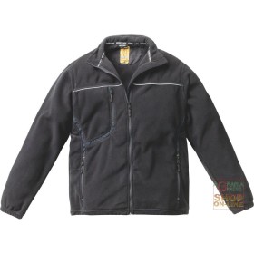 PILE IN POLIESTERE  CON CERNIERA FINO AL FONDO  COLORE NERO  TG S XXL PILE IN POLIESTERE CON CERNIERA FINO AL FONDO COLORE NERO TG S