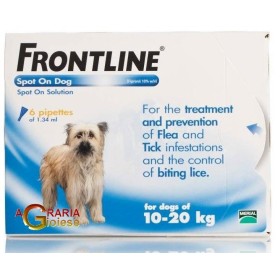 FRONTLINE ANTIPARASSITARIO PULCI ZECCHE SPOT-ON 10 - 20 KG. FRONTLINE ANTIPARASSITARIO PULCI ZECCHE SPOT-ON 10 - 20 KG.