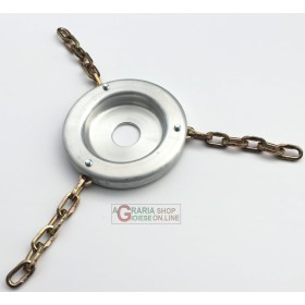 BROGINO DISCO PER DECESPUGLIATORE FALCIATUTTO IN ALLUMINIO CON 3 CATENE A 6 MAGLIE BROGINO DISCO PER DECESPUGLIATORE FALCIATUTTO IN ALLUMINIO CON