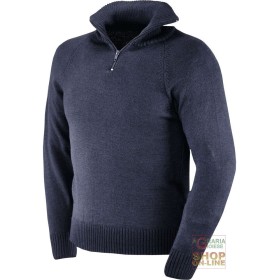 MAGLIONE 70% ACRILICO 30% LANA GR  430 MQ  COLLO A LUPETTO  COLORE BLU  TG  M XXL MAGLIONE 70% ACRILICO 30% LANA GR 430 MQ COLLO A LUPETTO COLORE