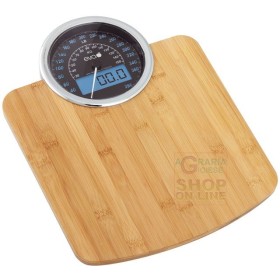 Bilancia pesapersona elettronica eva DIG DASHBOARD in bambù kg. 180-100 gr. Bilancia pesapersona elettronica eva DIG DASHBOARD in bambù kg.