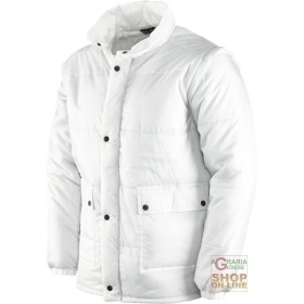 GIACCONE NYLON CON MANICHE STACCABILI  COLORE BIANCO  TG  S M L XL XXL GIACCONE NYLON CON MANICHE STACCABILI COLORE BIANCO TG S M L XL