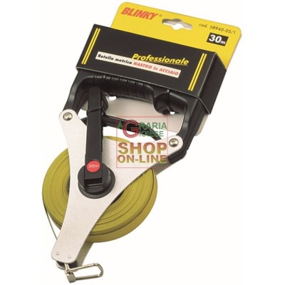 ROTELLA METRICA BLINKY PRO NASTRO IN ACCIAIO mm. 13 MT. 30