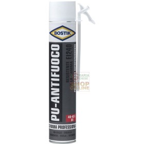 BOSTIK SCHIUMA POLIURETANICA PU ANTIFUOCO B1-EI240 ML. 750 BOSTIK SCHIUMA POLIURETANICA PU ANTIFUOCO B1-EI240 ML. 750