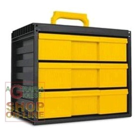 CASSETTIERA MODULARE CARGOSYSTEM 3 CON 3 CASSETTI CM. 35,5X23,5X30,3H. CASSETTIERA MODULARE CARGOSYSTEM 3 CON 3 CASSETTI CM.