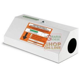 DISPENSER DISTRIBUTORE PER ESCHE TOPICIDE IN METALLO IN FORMA TRAPEZIONALE CM. 33X14X11 DISPENSER DISTRIBUTORE PER ESCHE TOPICIDE IN METALLO IN FORMA
