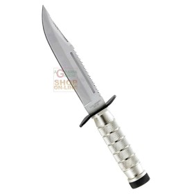HERBERTZ COLTELLO DI SOPRAVVIVENZA LAMA INOX CON FODERO IN CUOIO CM. 24 MOD. 108814 HERBERTZ COLTELLO DI SOPRAVVIVENZA LAMA INOX CON FODERO IN