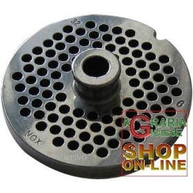 PIASTRA IN ACCIAIO INOX PER TRITACARNE 32 FORO  6 PIASTRA IN ACCIAIO INOX PER TRITACARNE 32 FORO 6